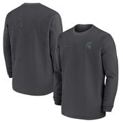 Michigan State Nike Coach Long Sleeve Crew Top